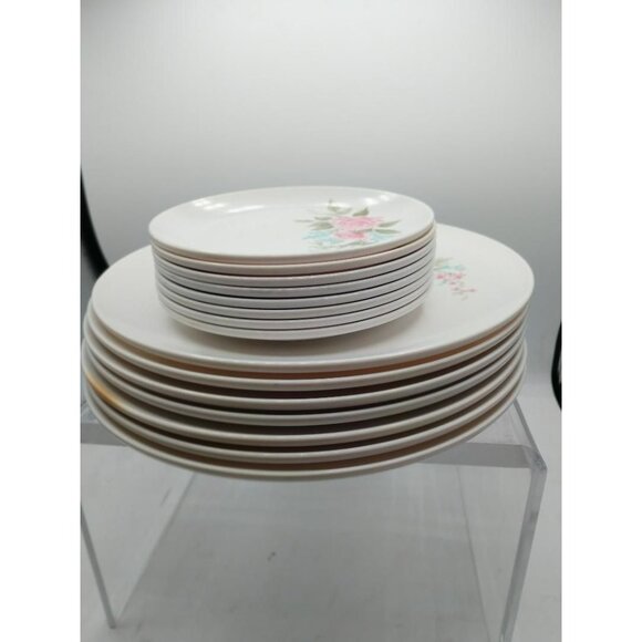 Vintage Boontonware Somerset Dinner Plates and Bread Plates - Picture 1 of 7